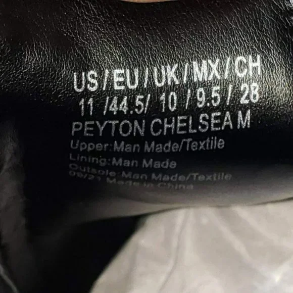 Unlisted by Kenneth Cole Mens Black Peyton Chelsea Slip On Ankle Boots Size 11 M - Picture 8 of 10